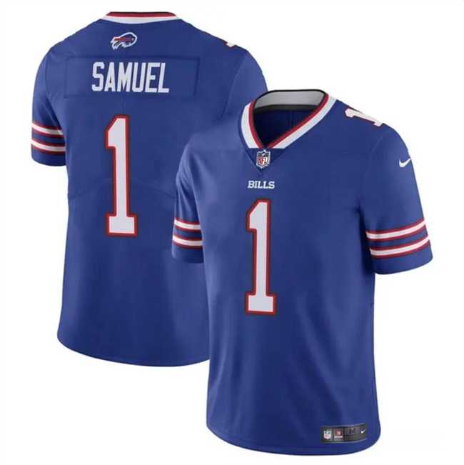 Men & Women & Youth Buffalo Bills #1 Curtis Samuel Blue Vapor Untouchable Limited Football Stitched Jersey